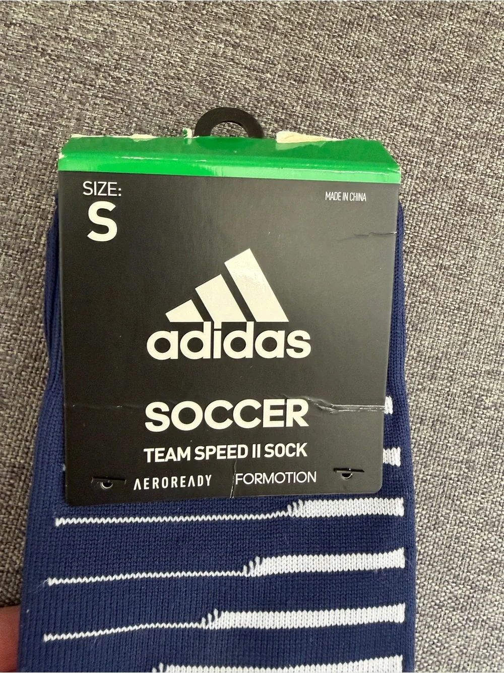 Adidas Youth Blue White Soccer OTC Socks Team Speed II NEW Small 13C-4Y Support